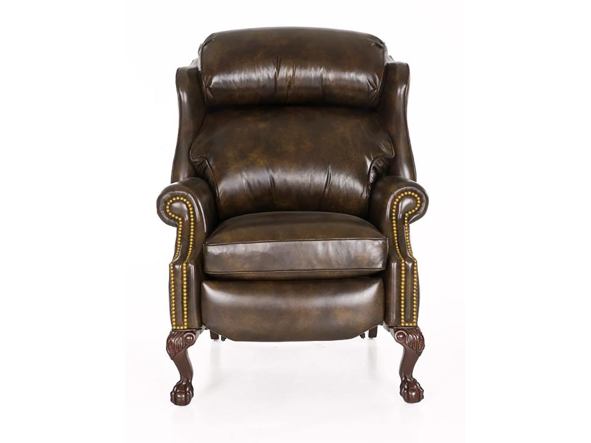 Hancock & Moore Ball & Claw Recliner, Saddle Brown